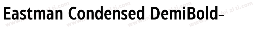 Eastman Condensed DemiBold字体转换